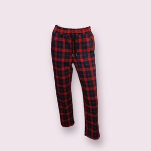 𝅺*nwt* seven sisters • red drawstring plaid pants